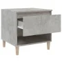 Mesita de noche madera contrachapada gris hormigón 50x46x50 cm de vidaXL, Mesitas de noche - Ref: Foro24-819540, Precio: 36,5...