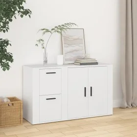 Weißes Sperrholz-Sideboard 100x33x59,5 cm von vidaXL, Sideboards - Ref: Foro24-820996, Preis: 108,11 €, Rabatt: %
