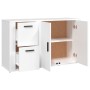 Weißes Sperrholz-Sideboard 100x33x59,5 cm von vidaXL, Sideboards - Ref: Foro24-820996, Preis: 109,66 €, Rabatt: %