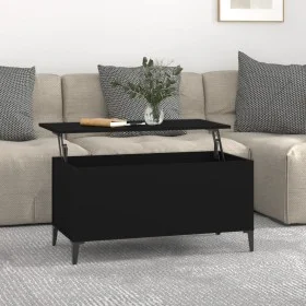 Couchtisch aus schwarzem Sperrholz, 90 x 44,5 x 45 cm von vidaXL, Couchtisch - Ref: Foro24-819589, Preis: 69,45 €, Rabatt: %