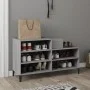 Mueble zapatero madera contrachapada gris Sonoma 102x36x60 cm de vidaXL, Zapateros y organizadores de calzado - Ref: Foro24-8...