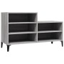 Mueble zapatero madera contrachapada gris Sonoma 102x36x60 cm de vidaXL, Zapateros y organizadores de calzado - Ref: Foro24-8...