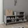 Mueble zapatero madera contrachapada gris Sonoma 102x36x60 cm de vidaXL, Zapateros y organizadores de calzado - Ref: Foro24-8...