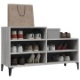 Mueble zapatero madera contrachapada gris Sonoma 102x36x60 cm de vidaXL, Zapateros y organizadores de calzado - Ref: Foro24-8...