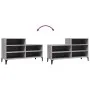 Mueble zapatero madera contrachapada gris Sonoma 102x36x60 cm de vidaXL, Zapateros y organizadores de calzado - Ref: Foro24-8...