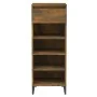 Smoked oak plywood shoe rack 40x36x105 cm by vidaXL, Shoe racks and shoe organizers - Ref: Foro24-819785, Price: 59,24 €, Dis...