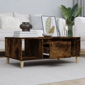 Couchtisch aus geräuchertem Eichensperrholz, 90 x 50 x 36,5 cm von vidaXL, Couchtisch - Ref: Foro24-821065, Preis: 48,05 €, R...