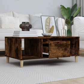Smoked oak plywood coffee table 90x50x36.5 cm by vidaXL, Coffee table - Ref: Foro24-821065, Price: 48,46 €, Discount: %