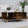 Couchtisch aus geräuchertem Eichensperrholz, 90 x 50 x 36,5 cm von vidaXL, Couchtisch - Ref: Foro24-821065, Preis: 48,46 €, R...