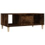 Couchtisch aus geräuchertem Eichensperrholz, 90 x 50 x 36,5 cm von vidaXL, Couchtisch - Ref: Foro24-821065, Preis: 48,46 €, R...