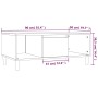 Couchtisch aus geräuchertem Eichensperrholz, 90 x 50 x 36,5 cm von vidaXL, Couchtisch - Ref: Foro24-821065, Preis: 48,46 €, R...