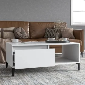 Couchtisch aus weißem Sperrholz, 90 x 50 x 36,5 cm von vidaXL, Couchtisch - Ref: Foro24-821052, Preis: 49,51 €, Rabatt: %