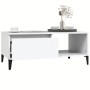 Couchtisch aus weißem Sperrholz, 90 x 50 x 36,5 cm von vidaXL, Couchtisch - Ref: Foro24-821052, Preis: 49,94 €, Rabatt: %