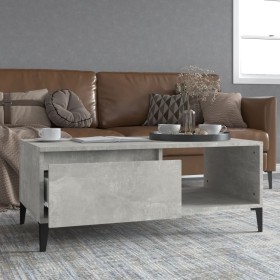 Concrete gray plywood coffee table 90x50x36.5 cm by vidaXL, Coffee table - Ref: Foro24-821056, Price: 70,86 €, Discount: %