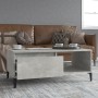 Mesa de centro madera contrachapada gris hormigón 90x50x36,5 cm de vidaXL, Mesas de centro - Ref: Foro24-821056, Precio: 70,77 €