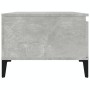 Mesa de centro madera contrachapada gris hormigón 90x50x36,5 cm