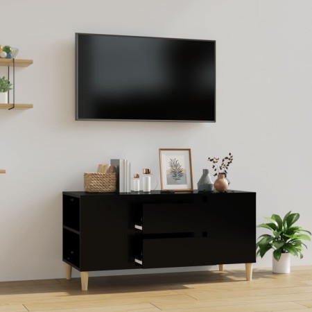 Schwarzer TV-Schrank aus Sperrholz, 102 x 44,5 x 50 cm von vidaXL, TV-Möbel - Ref: Foro24-819597, Preis: 74,16 €, Rabatt: %