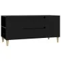 Black plywood TV cabinet 102x44.5x50 cm by vidaXL, TV Furniture - Ref: Foro24-819597, Price: 73,41 €, Discount: %