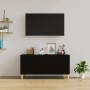 Schwarzer TV-Schrank aus Sperrholz, 102 x 44,5 x 50 cm von vidaXL, TV-Möbel - Ref: Foro24-819597, Preis: 74,16 €, Rabatt: %