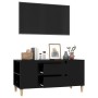Schwarzer TV-Schrank aus Sperrholz, 102 x 44,5 x 50 cm von vidaXL, TV-Möbel - Ref: Foro24-819597, Preis: 74,16 €, Rabatt: %