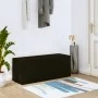 Black plywood wall shoe rack furniture 100x35x38 cm by vidaXL, Shoe racks and shoe organizers - Ref: Foro24-821021, Price: 74...