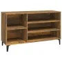 Mueble zapatero madera contrachapada roble ahumado 102x36x60 cm de vidaXL, Zapateros y organizadores de calzado - Ref: Foro24...