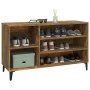 Mueble zapatero madera contrachapada roble ahumado 102x36x60 cm de vidaXL, Zapateros y organizadores de calzado - Ref: Foro24...