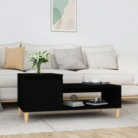 Couchtisch aus schwarzem Sperrholz, 100 x 50 x 45 cm von vidaXL, Couchtisch - Ref: Foro24-821125, Preis: 54,45 €, Rabatt: %