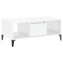 Couchtisch aus Sperrholz glänzend weiß 90x50x36,5 cm von vidaXL, Couchtisch - Ref: Foro24-821070, Preis: 49,21 €, Rabatt: %