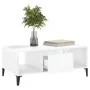 Couchtisch aus Sperrholz glänzend weiß 90x50x36,5 cm von vidaXL, Couchtisch - Ref: Foro24-821070, Preis: 49,21 €, Rabatt: %