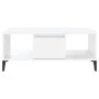 Couchtisch aus Sperrholz glänzend weiß 90x50x36,5 cm von vidaXL, Couchtisch - Ref: Foro24-821070, Preis: 49,21 €, Rabatt: %
