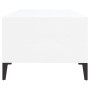 Mesa de centro madera contrachapada blanco brillo 90x50x36,5 cm de vidaXL, Mesas de centro - Ref: Foro24-821070, Precio: 49,2...