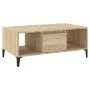 Mesa de centro madera contrachapada roble Sonoma 90x50x36,5 cm de vidaXL, Mesas de centro - Ref: Foro24-821071, Precio: 72,91...
