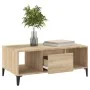 Mesa de centro madera contrachapada roble Sonoma 90x50x36,5 cm de vidaXL, Mesas de centro - Ref: Foro24-821071, Precio: 72,91...