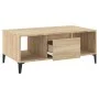 Mesa de centro madera contrachapada roble Sonoma 90x50x36,5 cm de vidaXL, Mesas de centro - Ref: Foro24-821071, Precio: 72,91...