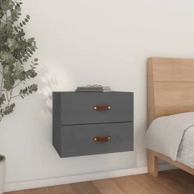Grauer Wand-Nachttisch 50x36x40 cm von vidaXL, Schließfächer und Lagerschränke - Ref: Foro24-820980, Preis: 47,84 €, Rabatt: %