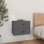 Gray wall bedside table 50x36x40 cm by vidaXL, Lockers and storage cabinets - Ref: Foro24-820980, Price: 47,84 €, Discount: %