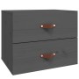 Gray wall bedside table 50x36x40 cm by vidaXL, Lockers and storage cabinets - Ref: Foro24-820980, Price: 47,84 €, Discount: %