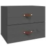 Gray wall bedside table 50x36x40 cm by vidaXL, Lockers and storage cabinets - Ref: Foro24-820980, Price: 47,84 €, Discount: %
