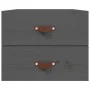 Gray wall bedside table 50x36x40 cm by vidaXL, Lockers and storage cabinets - Ref: Foro24-820980, Price: 47,84 €, Discount: %