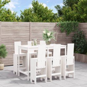 Set de mesa y taburetes altos jardín 7 pzas madera pino blanco en Conjuntos de jardín | Comprar online en Foro24