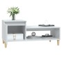 Couchtisch aus glänzend weißem Sperrholz, 100 x 50 x 45 cm von vidaXL, Couchtisch - Ref: Foro24-821126, Preis: 54,68 €, Rabat...