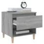 Nachttisch 2 Stück Sonoma grau Sperrholz 50x46x50 cm von vidaXL, Nachttische - Ref: Foro24-819545, Preis: 63,04 €, Rabatt: %