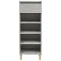 Schuhregal aus betongrauem Sperrholz, 40 x 36 x 105 cm von vidaXL, Schuhregale und Schuhorganisatoren - Ref: Foro24-819776, P...