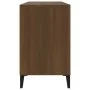 Schuhschrank aus braunem Eichensperrholz, 102 x 36 x 60 cm von vidaXL, Schuhregale und Schuhorganisatoren - Ref: Foro24-81975...