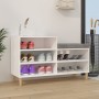 Mueble zapatero madera contrachapada blanco 102x36x60 cm de vidaXL, Zapateros y organizadores de calzado - Ref: Foro24-819724...