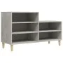 Schuhschrank aus grauem Beton-Sperrholz 102x36x60 cm von vidaXL, Schuhregale und Schuhorganisatoren - Ref: Foro24-819728, Pre...