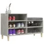 Schuhschrank aus grauem Beton-Sperrholz 102x36x60 cm von vidaXL, Schuhregale und Schuhorganisatoren - Ref: Foro24-819728, Pre...