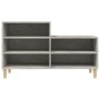 Schuhschrank aus grauem Beton-Sperrholz 102x36x60 cm von vidaXL, Schuhregale und Schuhorganisatoren - Ref: Foro24-819728, Pre...