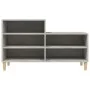 Schuhschrank aus grauem Beton-Sperrholz 102x36x60 cm von vidaXL, Schuhregale und Schuhorganisatoren - Ref: Foro24-819728, Pre...